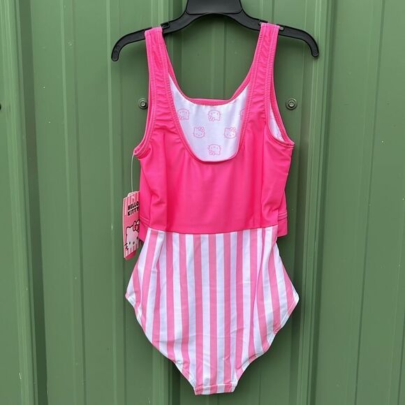 Hello Kitty Sanrio One-Piece Swimsuit Bathing Suit with UPF 50+, Size M 7/8 - Picture 4 of 7